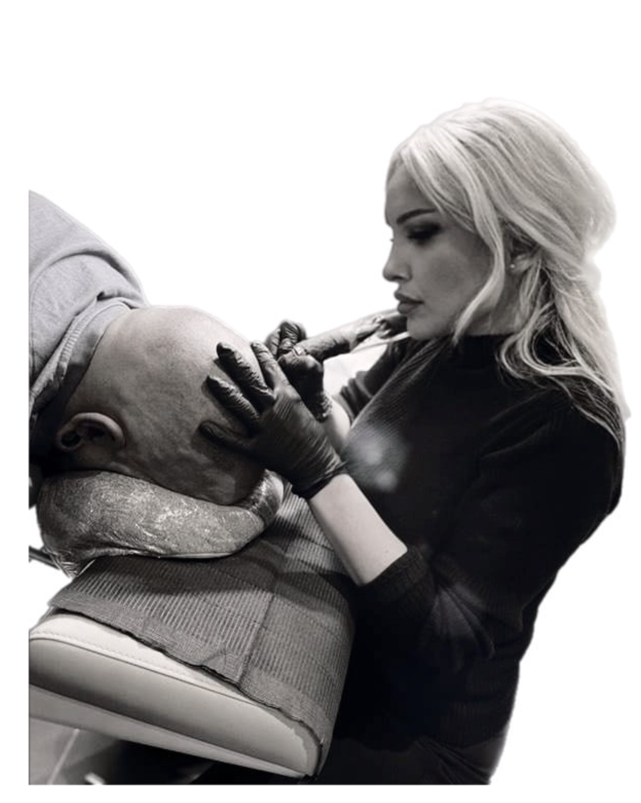 Inci bei der präzisen Haarpigmentierung-Behandlung